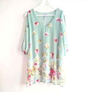 Lulu's Shifting Dears Sage Dress Size M